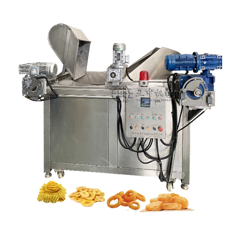 Automatic Snack Namkeen Garri Donut Deep Batch Deep Fryer Machine Cassava Frying Machine