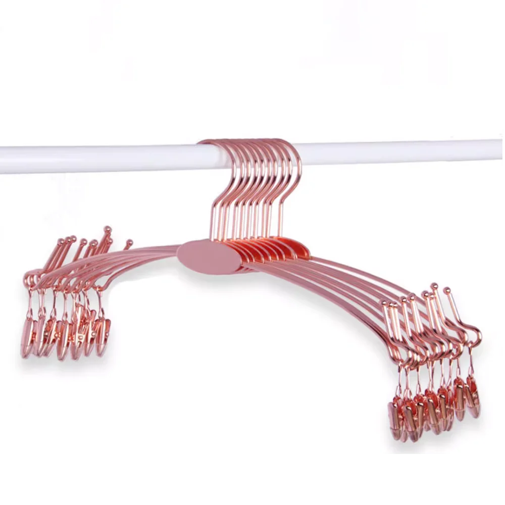 High Quality Metal Girls Hangers Sexy Lingerie Display Golden Panties Underwear Bra Hangers For Store