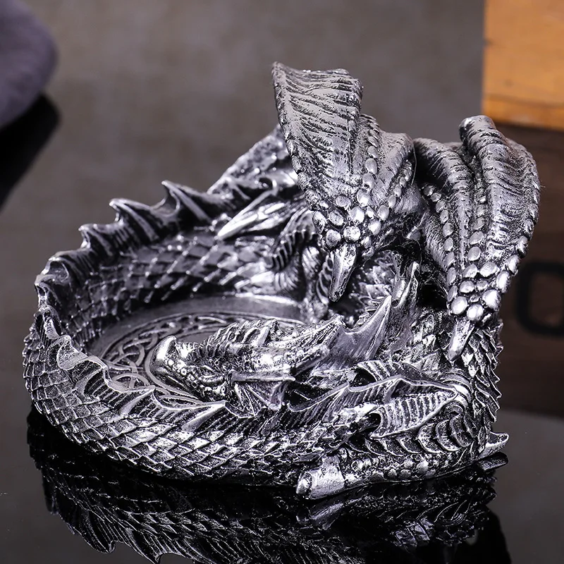 Retro Dragon Household Ashtray Creative Trend Multi-Function Fashion Decoration Collection Ashtray