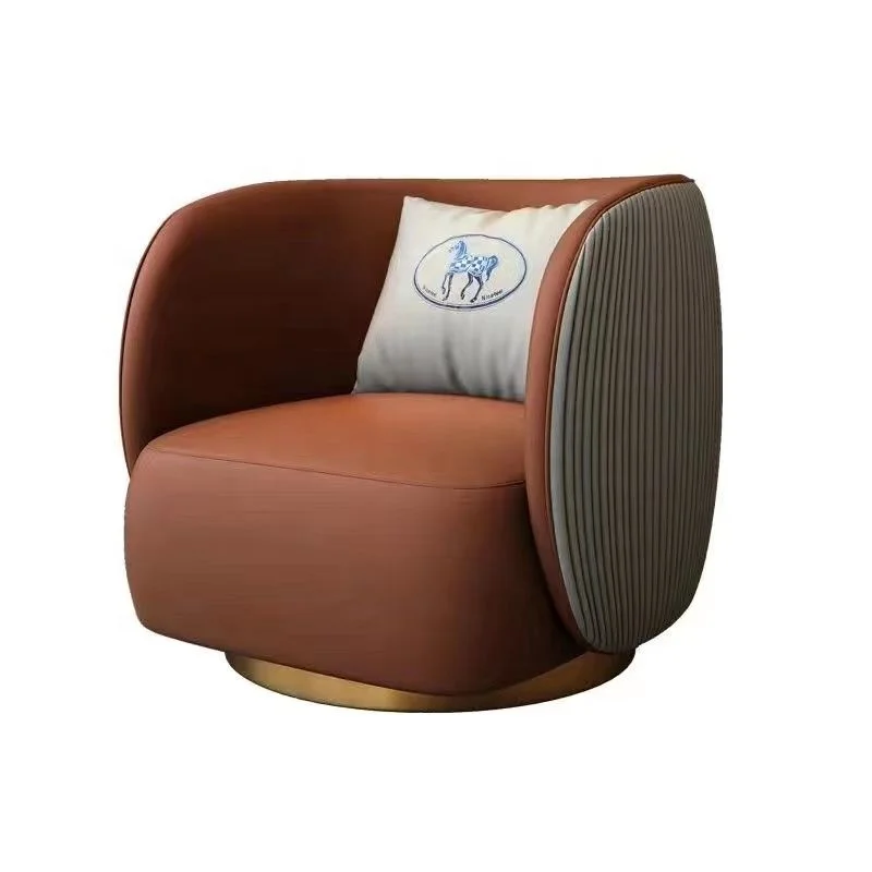 Nordic visitors modern leather art light luxury high-end sofa reception combination business negotiation sofa