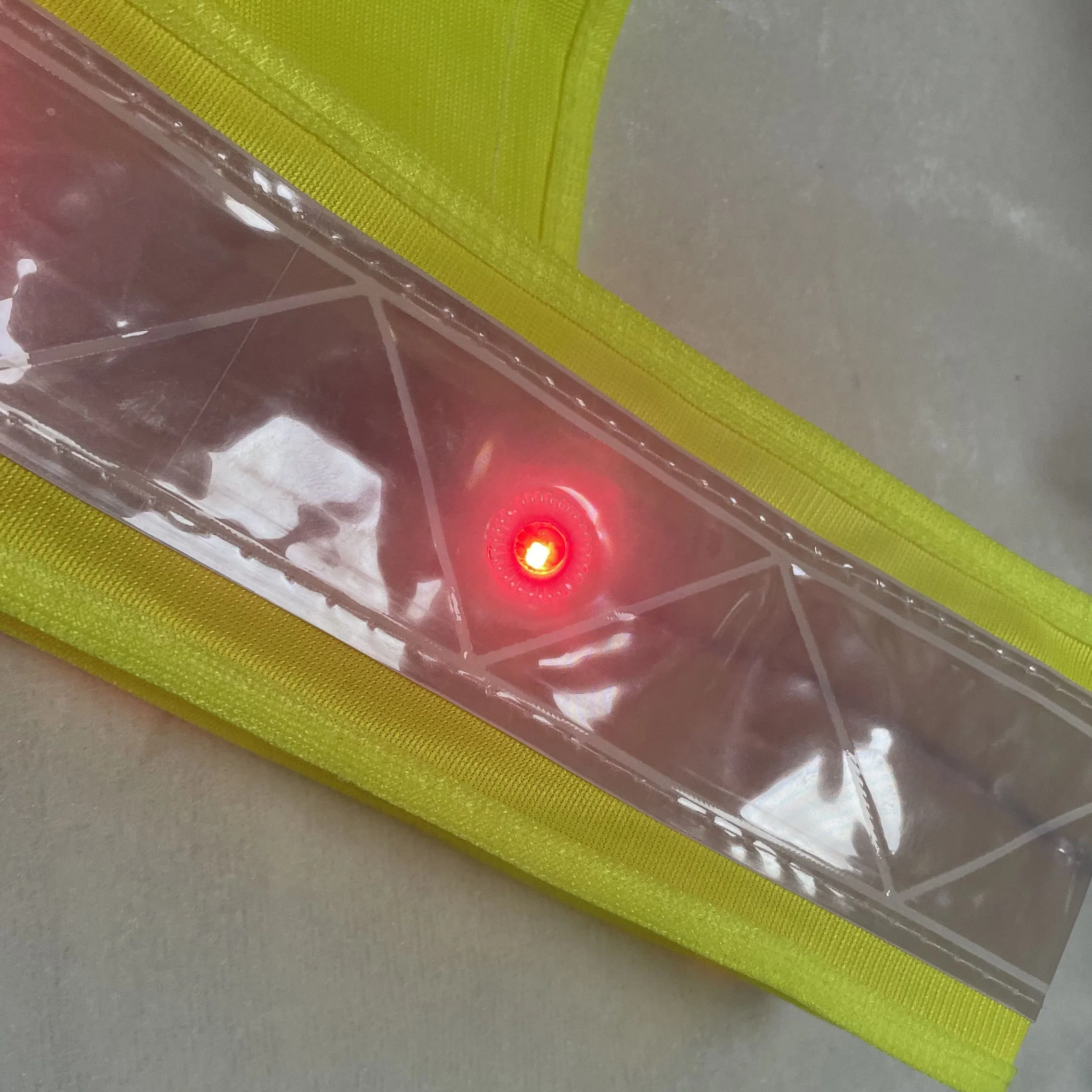 High Visibility Safety Vest for Work Roadway Safety Reflective Strips Fluorescent Green Yellow
