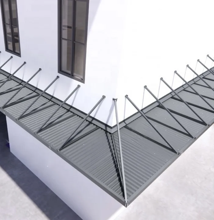 Lianhong outdoor aluminum awning durable anti-rust for courtyard /balcony/ window /carport