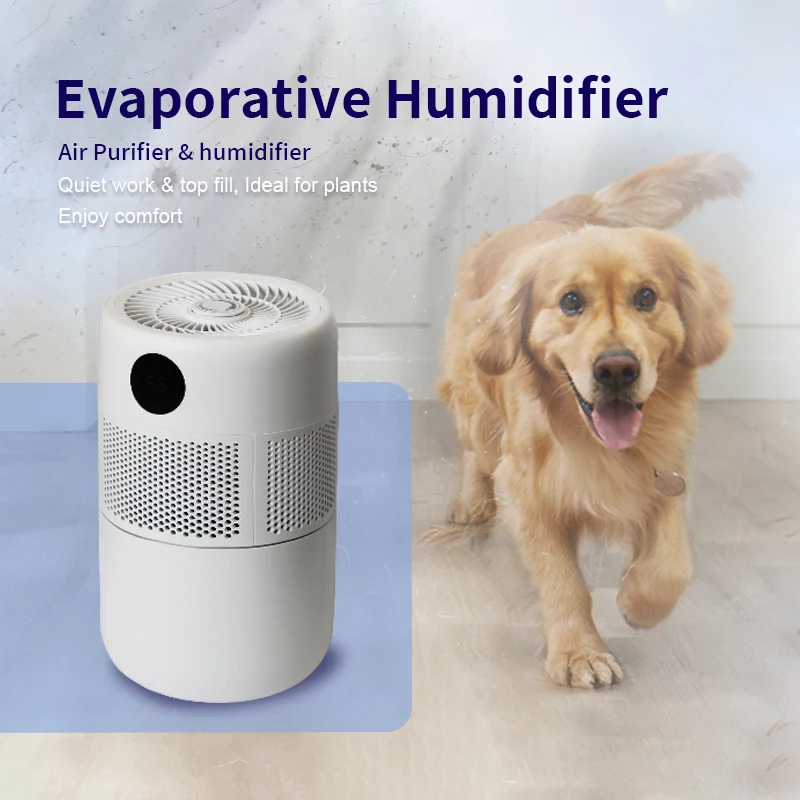 Portable home fogfree evaporative misting air cooler fan with humidifier