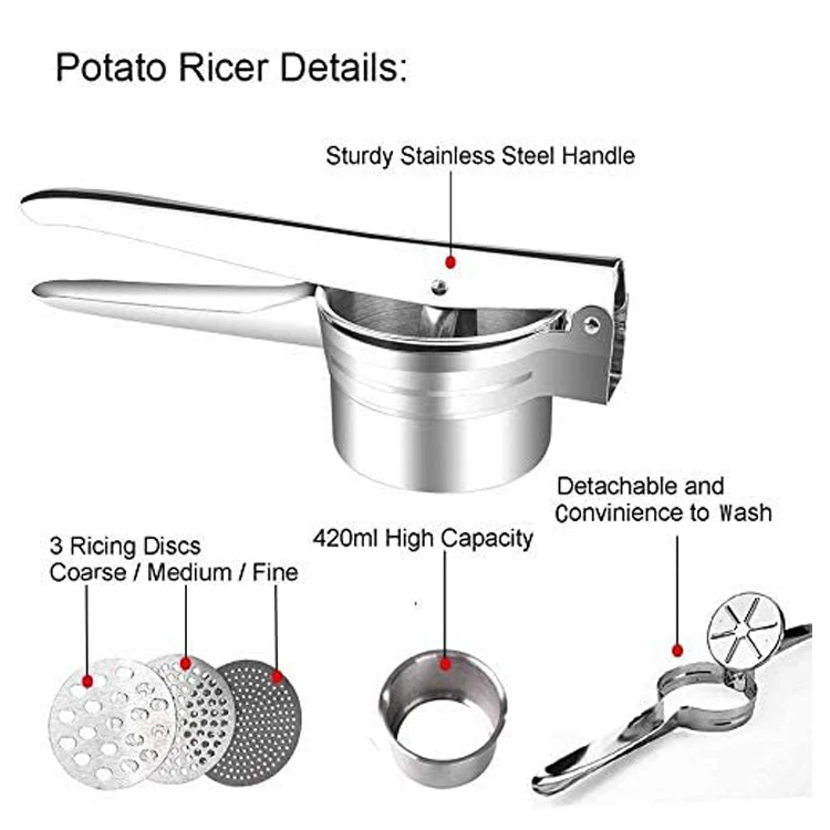 woman spaghetti sauce potato press herb cutter press noodle paper brick maker press small mash potato squeezer masher