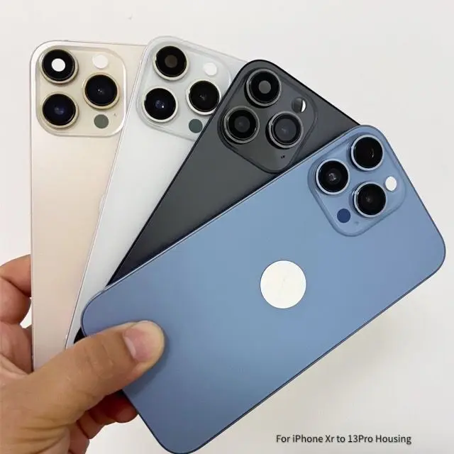 DIY Housing for iPhone XR upto 12 13 Pro, For iPhone XR Like 13Pro Battery Cover, Cover For DIY Xr into 13 Pro xr convert to 13
