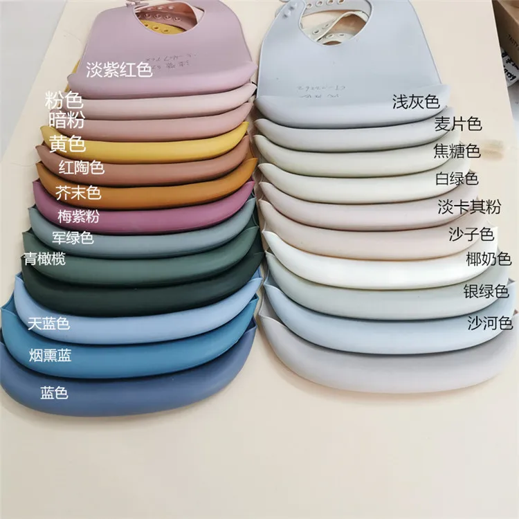 2020 baby silicone bibs waterproof silicone Nutrition bib