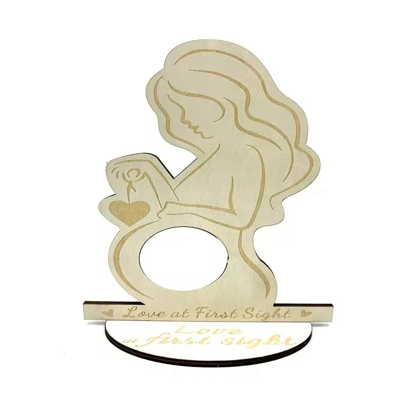 Sublimation MDF Baby First Photo Ultrasound Frame Sonogram Frames Pregnancy Wood Photo Frame Baby