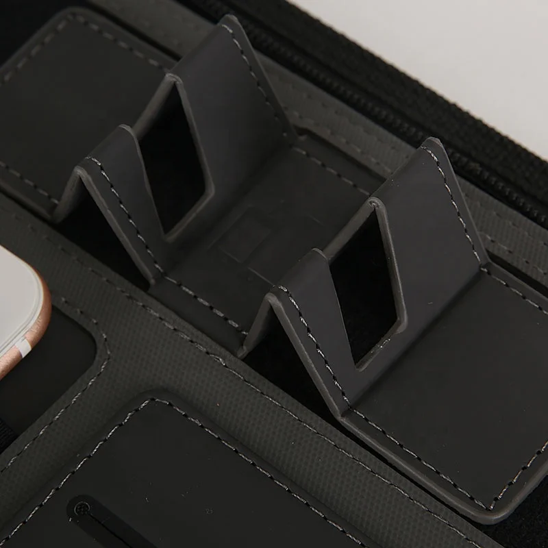 Combination contrast color PU leather notepad A4 business padfolio gift with power bank