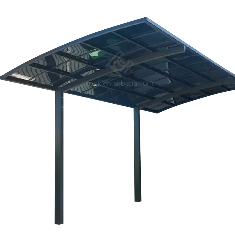 manufacturer supply powder coated canopy for tent garage heavy duty wind resistant aluminum 2 car polycarbonate carport
