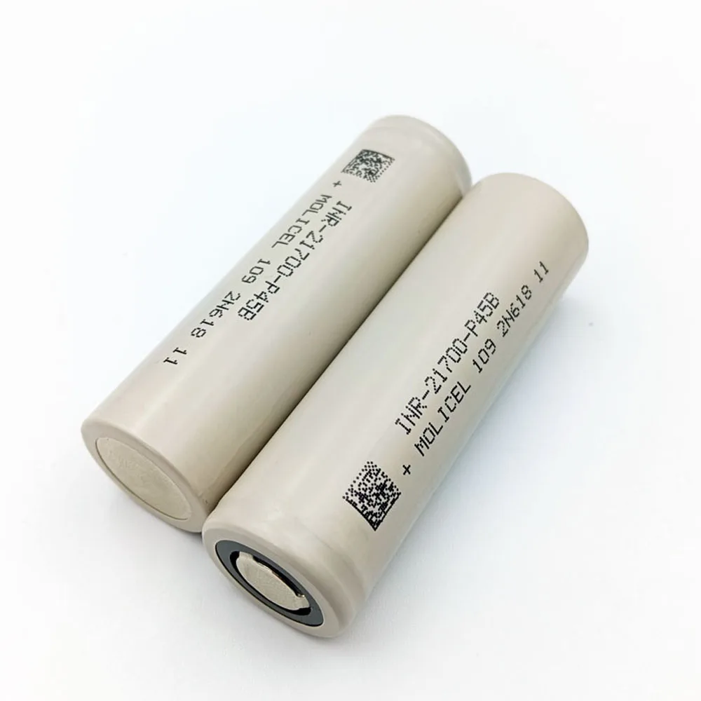 Оригинальный 3 6 В Molicel 21700 P45B INR21700-P45B 4500 мАч Molicell Max 45A разрядная батарея для Mech Mod