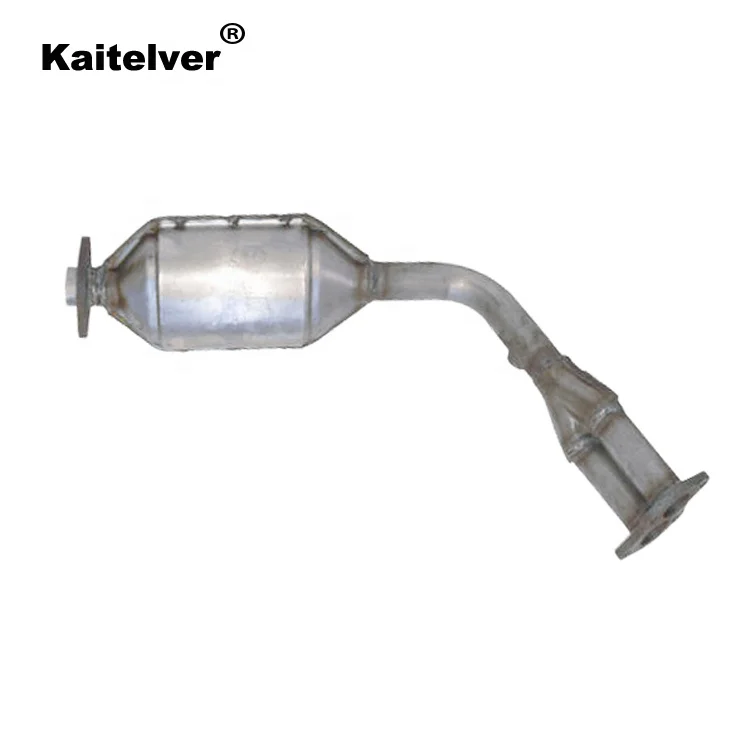 Auto exhaust catalytic converter assembly with rare earth catalyst and honeycomb carrier/support
