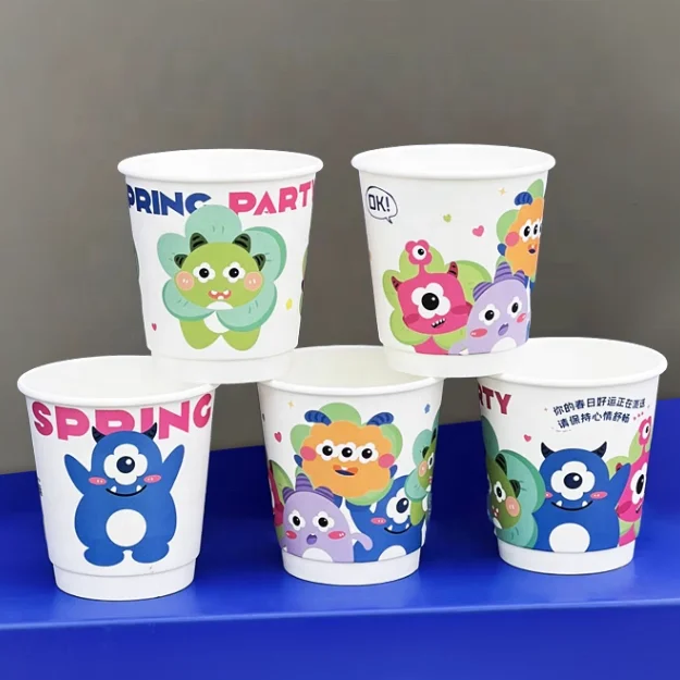 Custom Logo 8oz 12oz 16oz 20oz Disposable Coffee Hot Drink Paper Cup