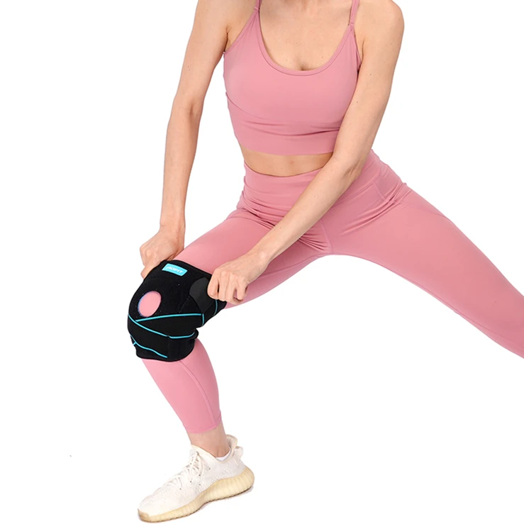 Premium Neoprene 4 Spring Bars Rubber Shock Absorption Breathable Adjustable Hinged Knee Brace