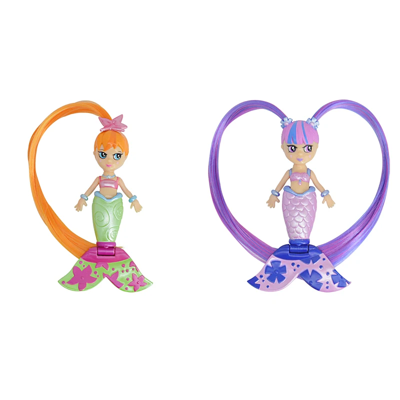 
Mini creative birthday gifts long hair mermaid toy for baby making toy 