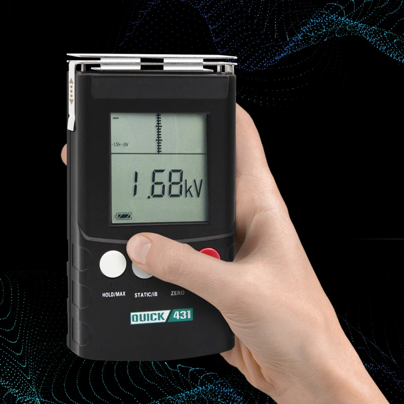 ESD tools Quick 431 pocket size static meter LCD display esd tester meter
