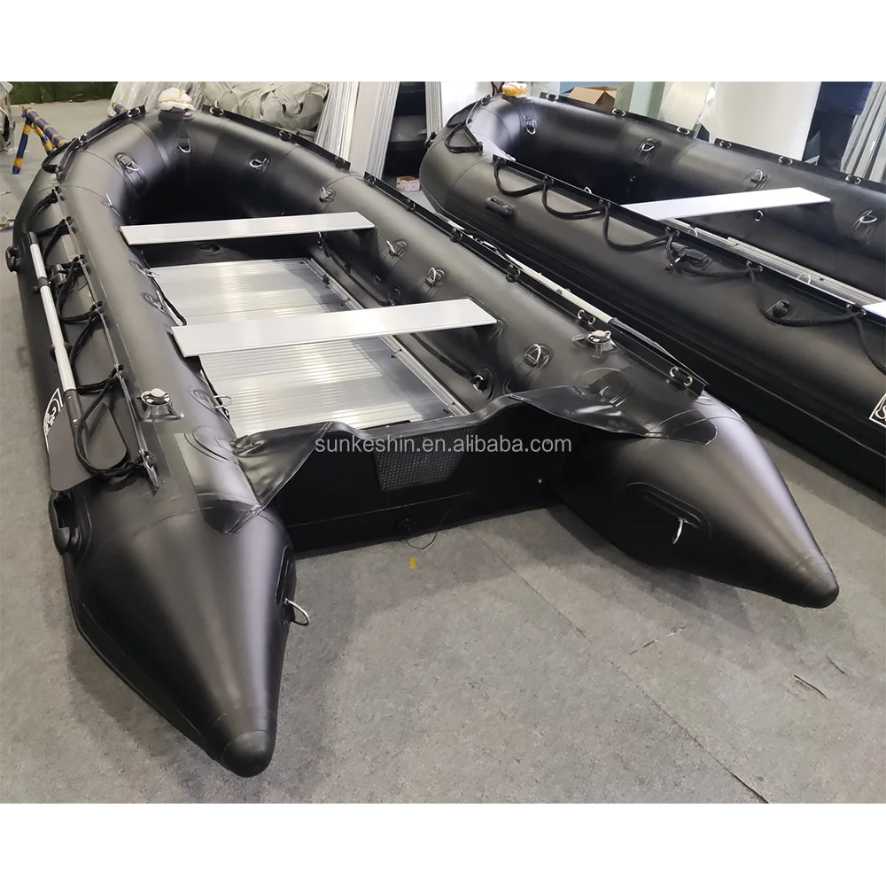 2023 Popular 4.2m Black Heavy Duty PVC/Inflatable/rubber boat Fishing for sales