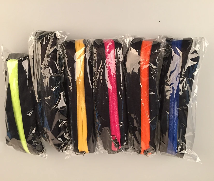 Running Accessories Hands-Free Waist Phone Belt With 2 Zipper Pocket Waterproof