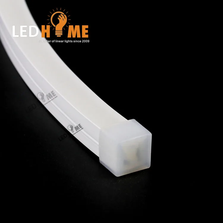 Square 12mm*12mm Waterproof IP65 IP67 flexible led silicon neon tube for indoor and outdoor decoration
