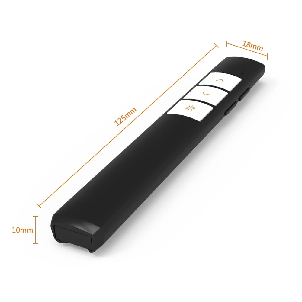 2021 оптовая продажа беспроволочный вручитель 650nm Черный пульт дистанционного управления лазерная указка PowerPoint слайд