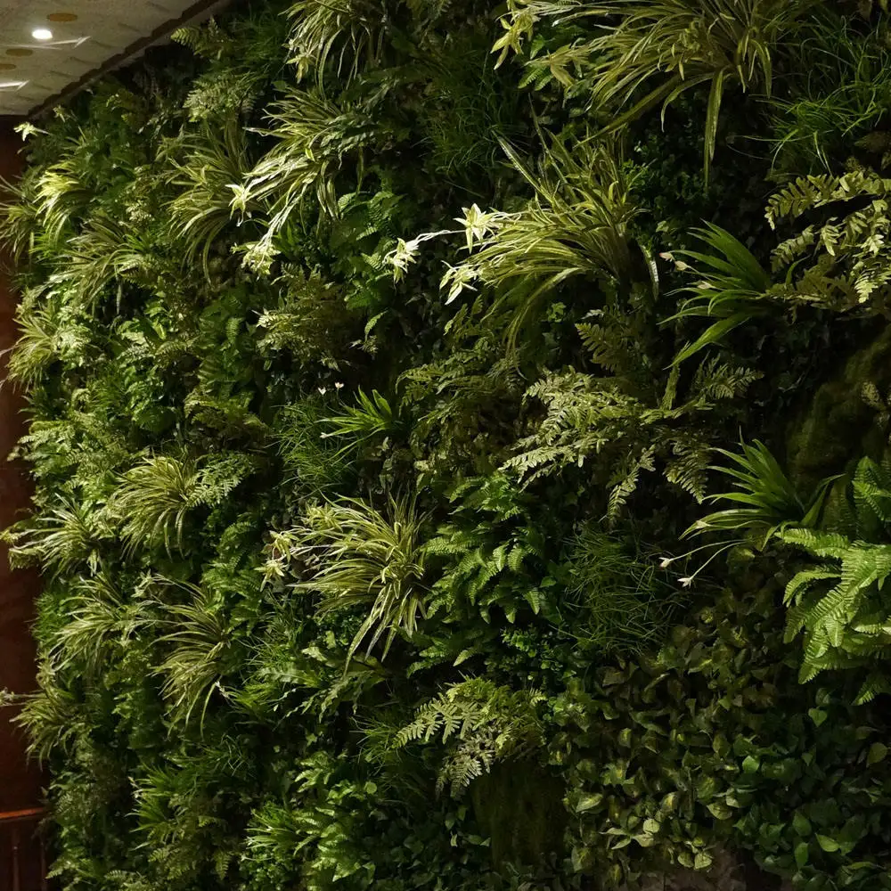 Anti-UV Plastic Artificial Boxwood wall grass panel plant green wall for indoor outdoor decoration