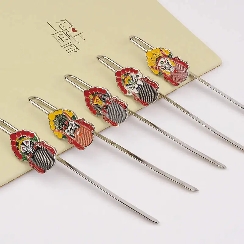 Stock cheap metal bookmark student gift gold silver engraved bookmarks with colorful tassels