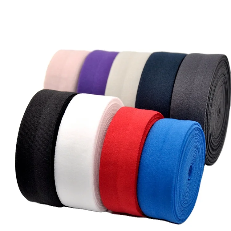 HFT Factory Good Price Polyester Colorful Rubber Bands Elastic Webbing Band High Quality Custom Elastic Webbing for Garment