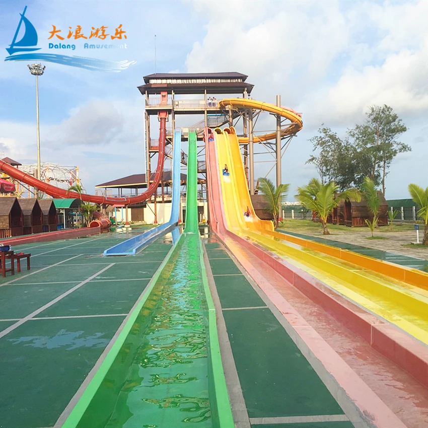 Theme Park Rides Amusement Park Equipment Adult Water Slides Commercial Mini Aquapark