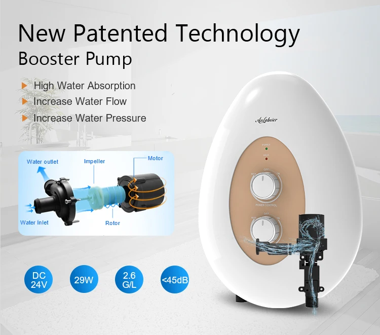 water heater with dc pump