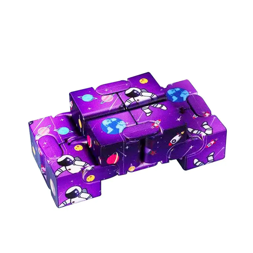 Spaceman Stress Relief Cubic Puzzle Stop Stress Reliever Adults Kids Antistress Anxiety Fidget Magic Infinity Cube