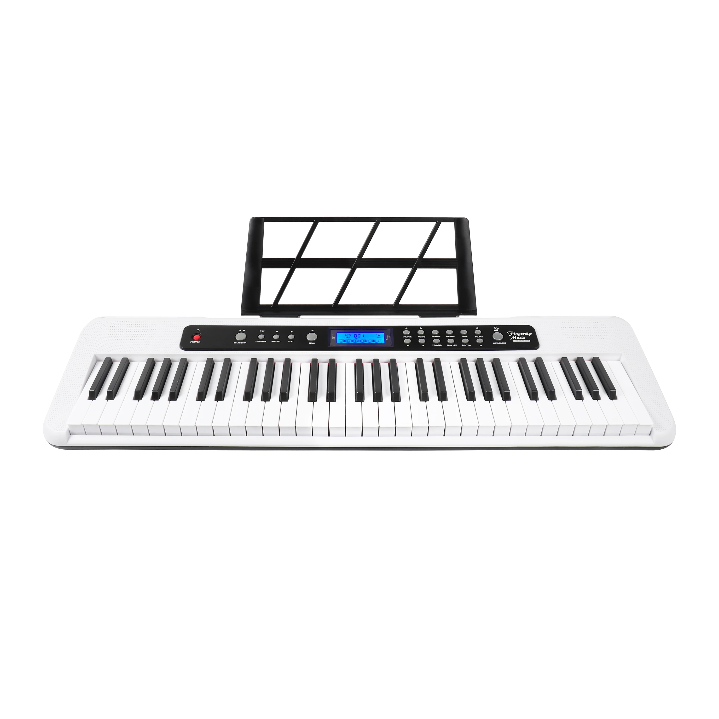 High quality touch sensitive piano 61-keys beginner digital synthesizer 2.2CM standard musical keyboard teclados from China