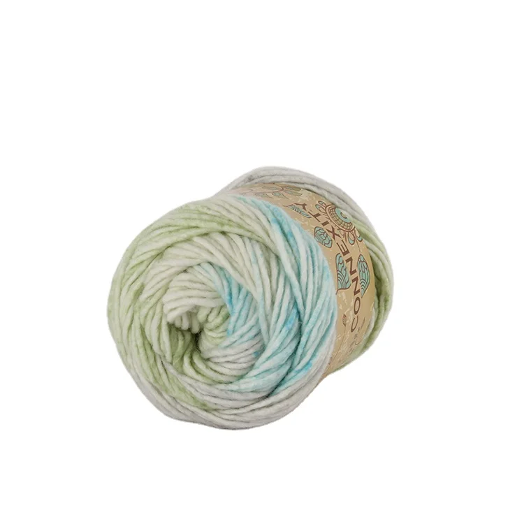 Wool yarn hand knitting t shirt blended yarn organic cotton crochet yarn