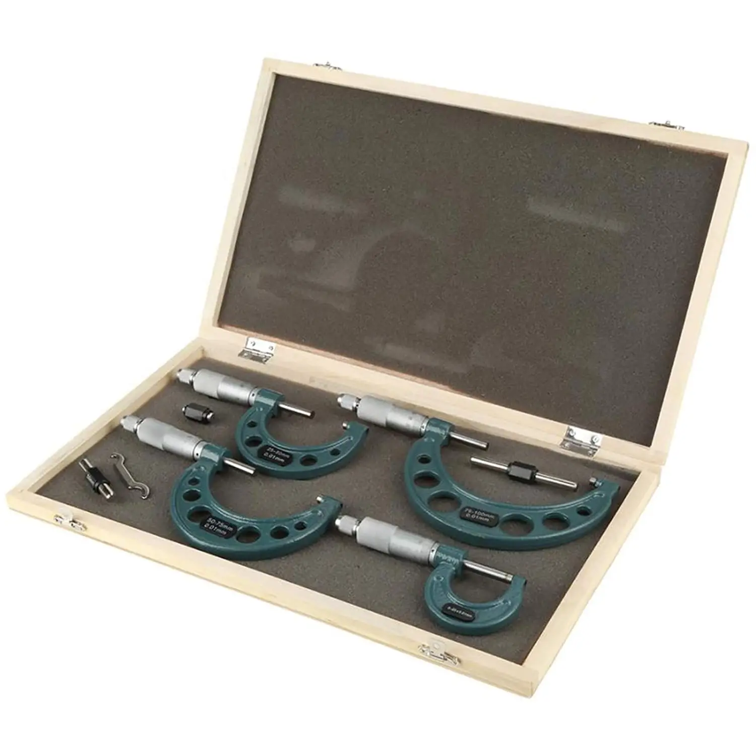 Peaktop  4pcs  Outside Micrometer