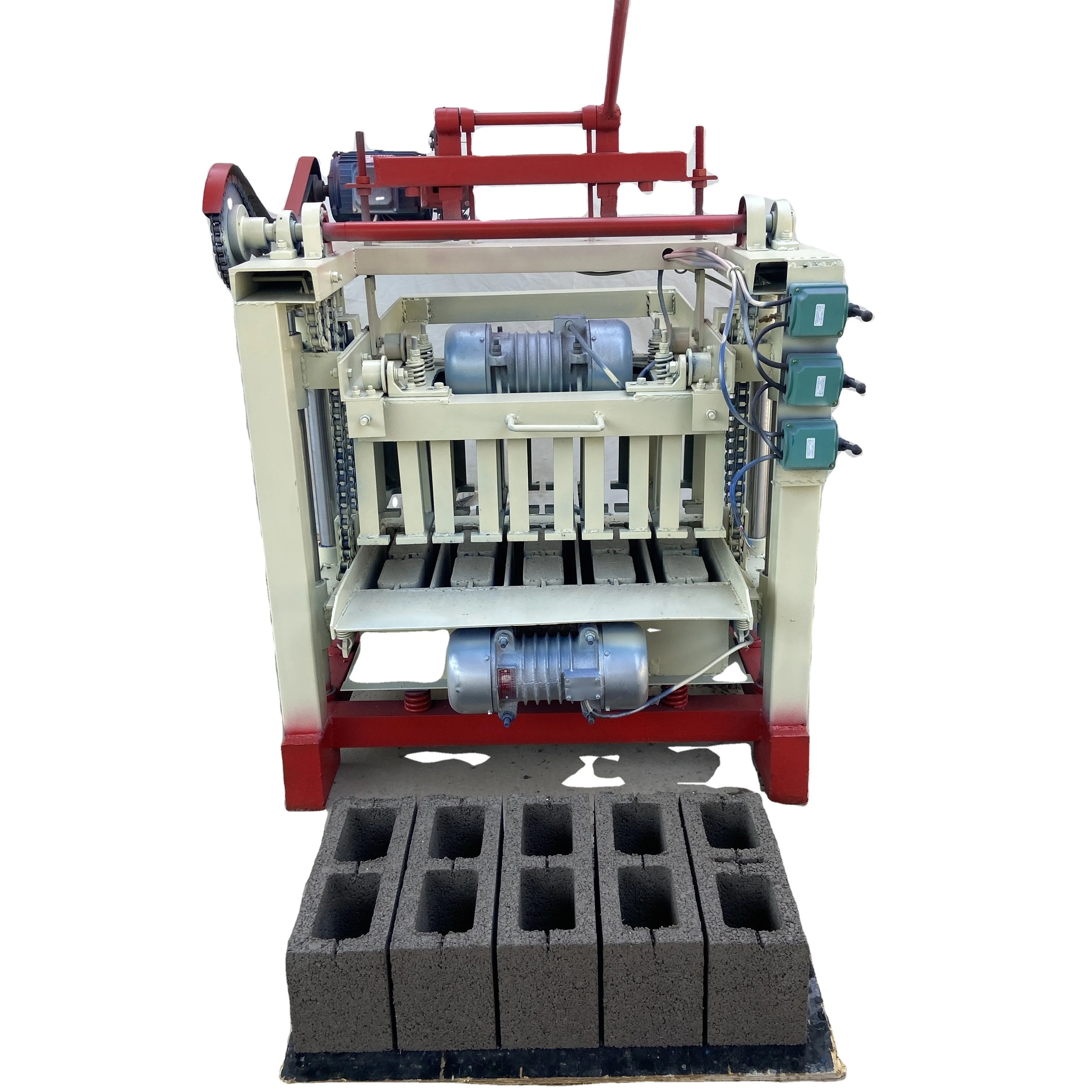 BR4-35 hydraulic automatic brick making machine concrete cement block production line