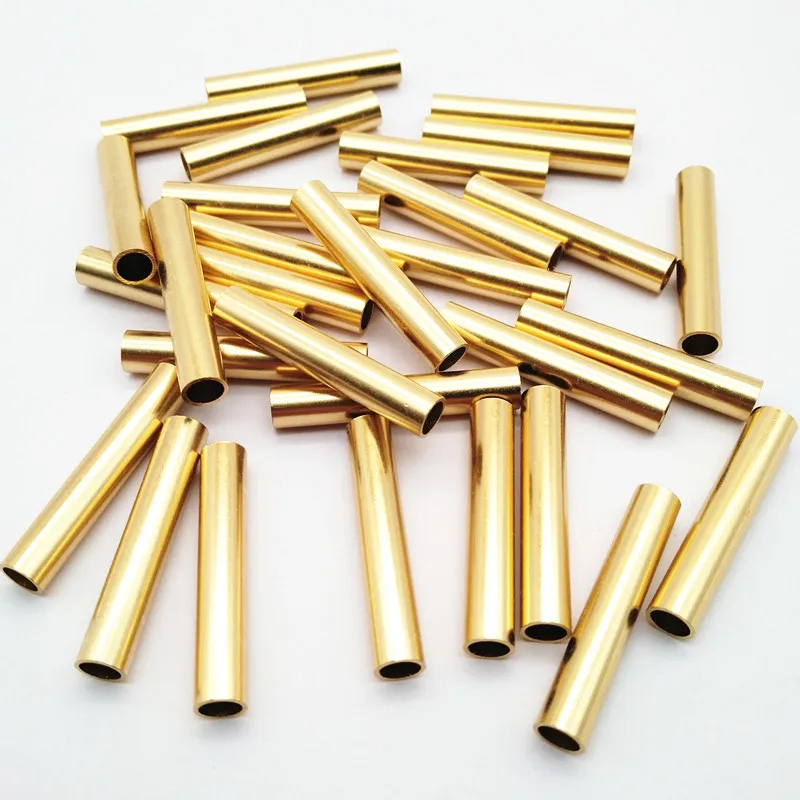 28mm Length brass tube for garment, small brass tube, hollow brass tube