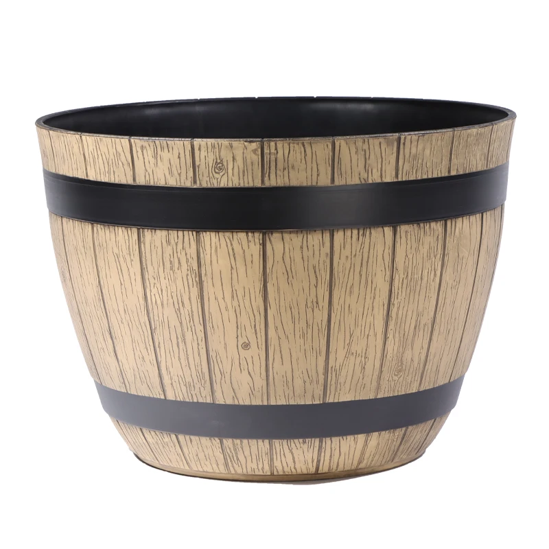 Hot Selling Attractive Design Garden Pots & Planters For Home and Garden Nordic Style Whiskey Plastic Flower Buckets