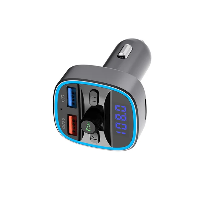 T25S Car MP3 player FM Transmitter Wireless Dual Ports U disk/SD Card QC3.0 Charger Car Kit BT Audio Adapter