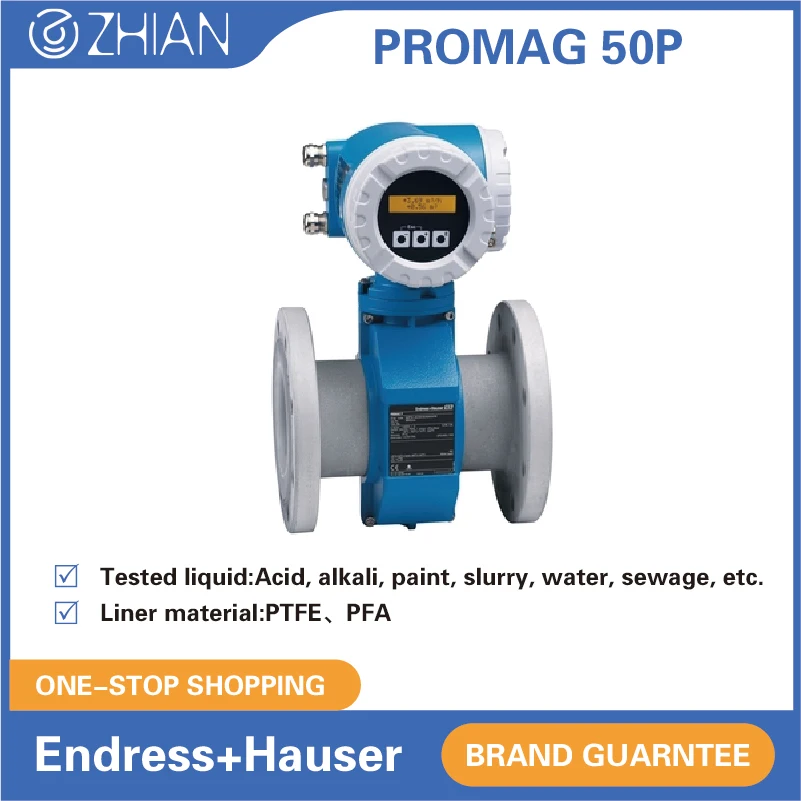 Заводская цена Endress + Hauser Promag 50P80 магметр 4...20 мА HART PTFE датчик расхода жидкости E H электромагнитный расходомер