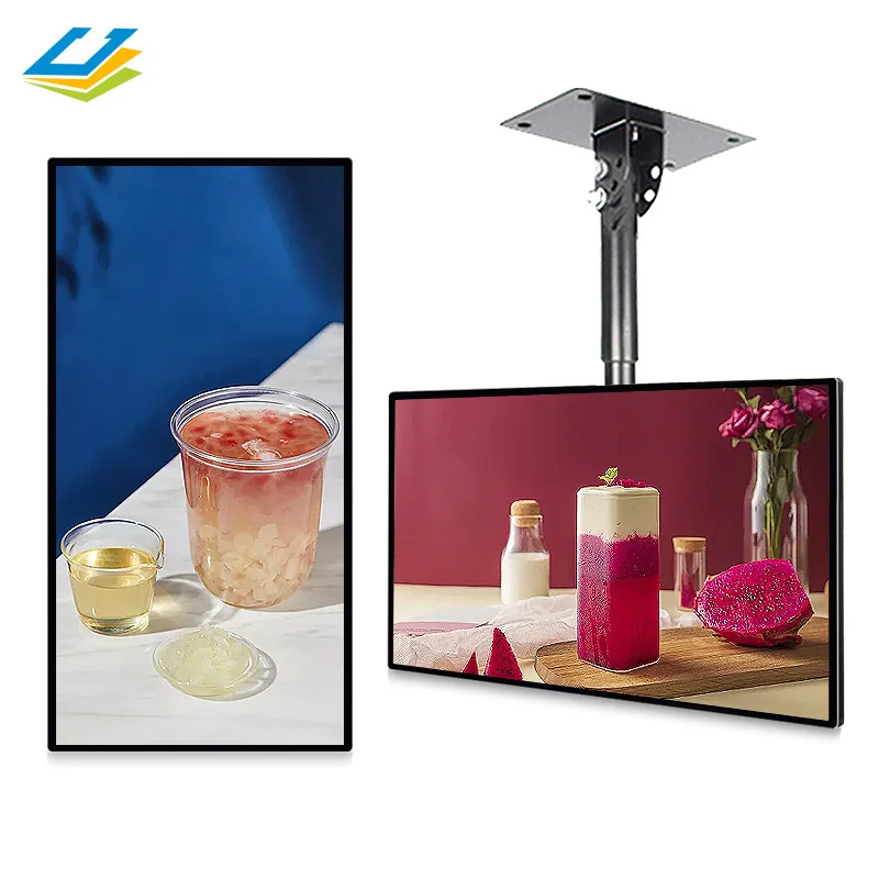 55 inch wall mounted lcd advertising display monitor wall indoor digital siganage display