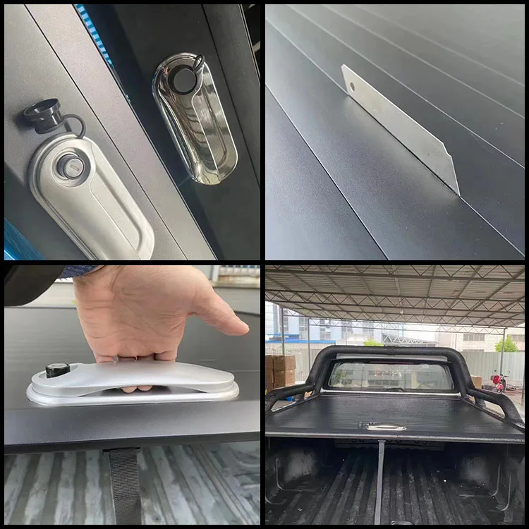 high quality manual electric roller lid shutter car accessories pickup retractable tonneau cover