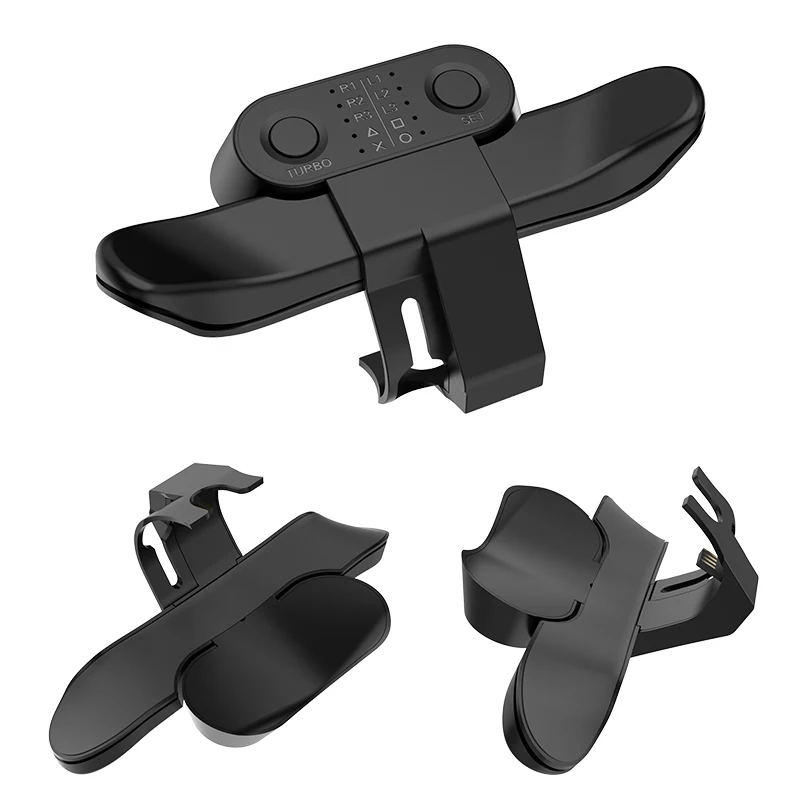 Controller Paddles Back Button Attachment Turbo Function FPS Customization Mapping Buttons Audio Jack for PS4