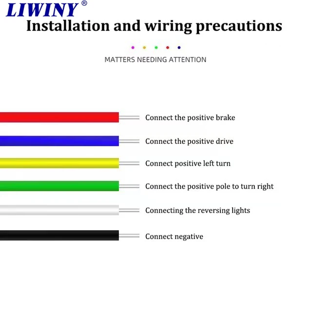 Wholesale 1/1.2/1.5/1.8/2/2.2/2.4M white Reverse red Brake Turn Signal Light Truck Flowing Rear Trailer Led Light Universal