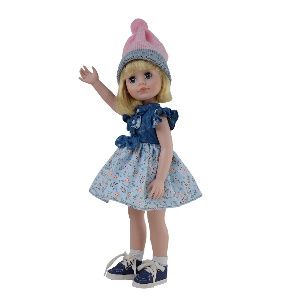 Everyest New Design Lovely Girl Dolls Custom High Quality OEM Fashion 14 Inch American Dolls