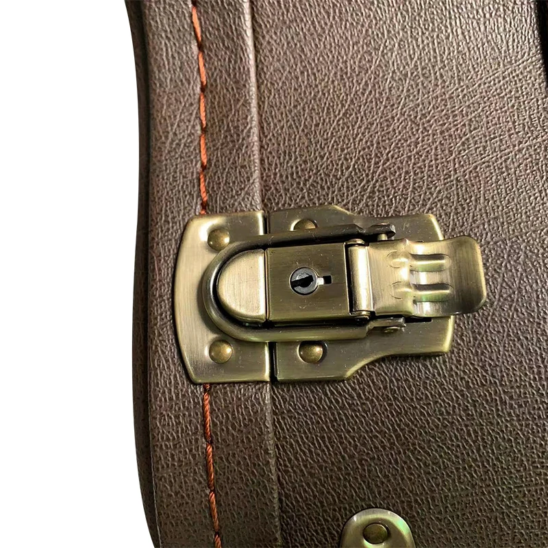 OEM new design fearless wood leather acoustic guitar hard box instrument pack