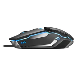 Популярная дешевая игровая мышь RGB компьютерная для геймеров оптическая эргономичная 1600 точек/дюйм с USB проводная
