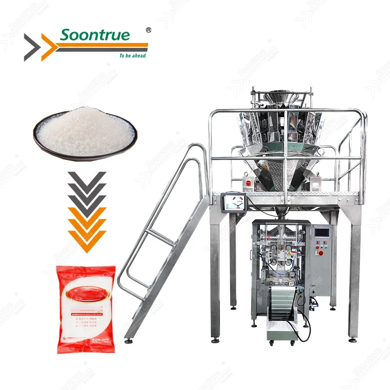 fully automatic multi head vertical sachet 5g 7g 10g sugar bagging packing machine price