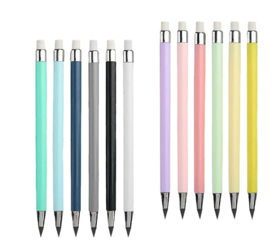 New Arrival Inkless Colored Pencil Custom 12 Colors Erasable Infinite Ink Pen No Sharpening Artist Drawing Color Pencils