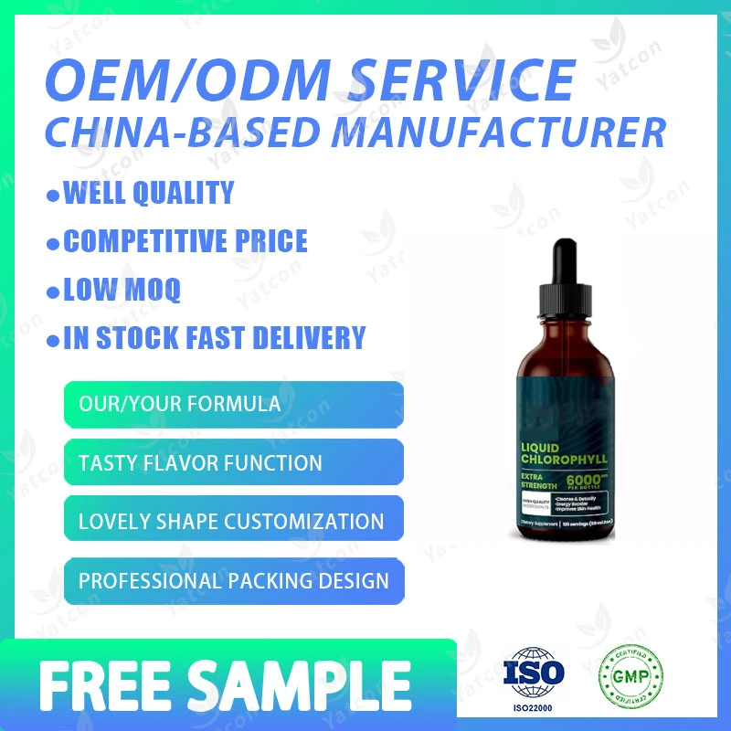 Private Label Organic Vegan Liquid Chlorophyll Drops Capsules For Immune Booster System