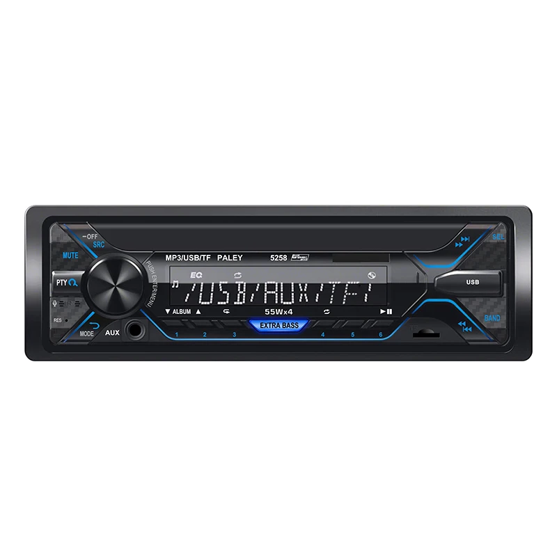 Hot Sale High Power RGB Backlight MP3 Player with LCD Display USB SD Aux Bluetooth Connection Radio Tuner SD Card Combo for Cars