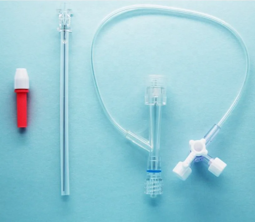 Y connector disposable medical cardiology angiography hemostasis valve set