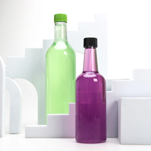 Wholesale food grade beverage bottle pet juice juicer plastic wine bottle shaped juice bottle